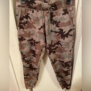 polo ralph lauren camo sweat pants sz m women